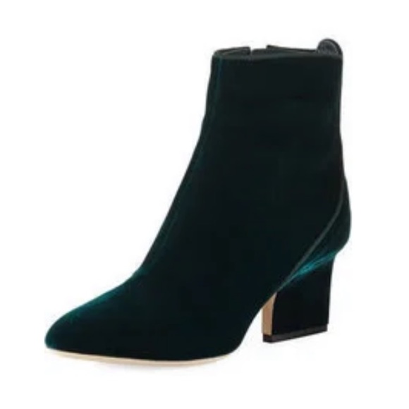 Jimmy Choo green velvet ankle boots size 35.5 - Picture 11 of 16